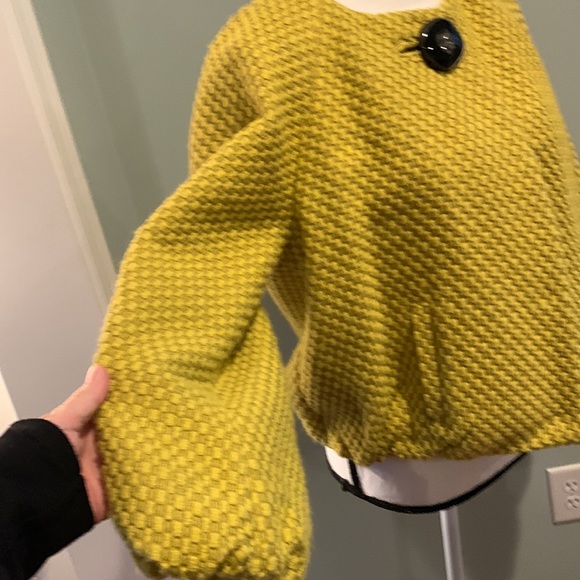 Anthropology leifsdottir textured balloon blazer jacket size 10 - Picture 3 of 9